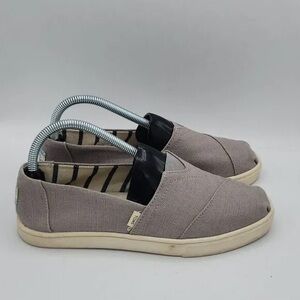 Toms Taupe Canvas Slip-On Sneakers